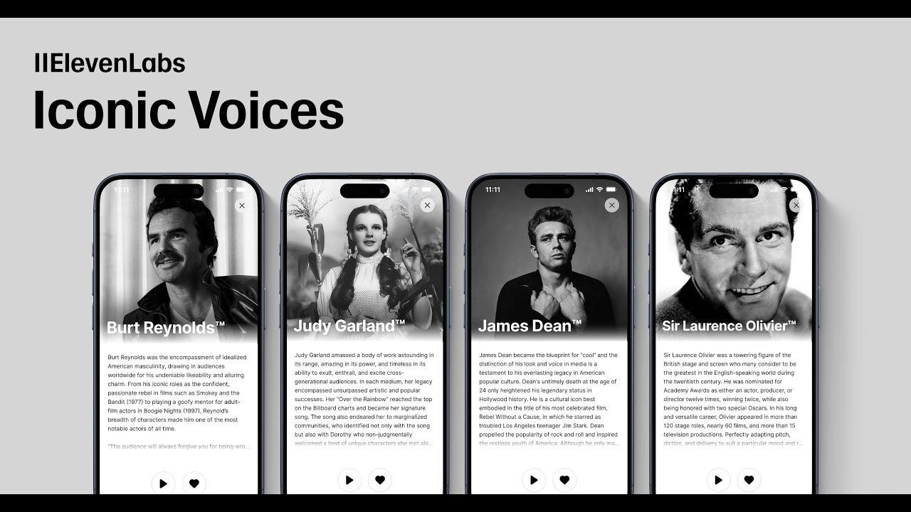 ElevenLabs Iconic Voices - Judy Garland - YouTube