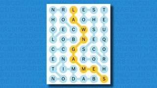 NYT Strands answers for game 190 on a blue background