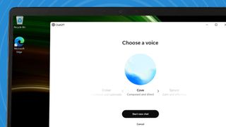 ChatGPT Windows app running Advanced Voice mode.