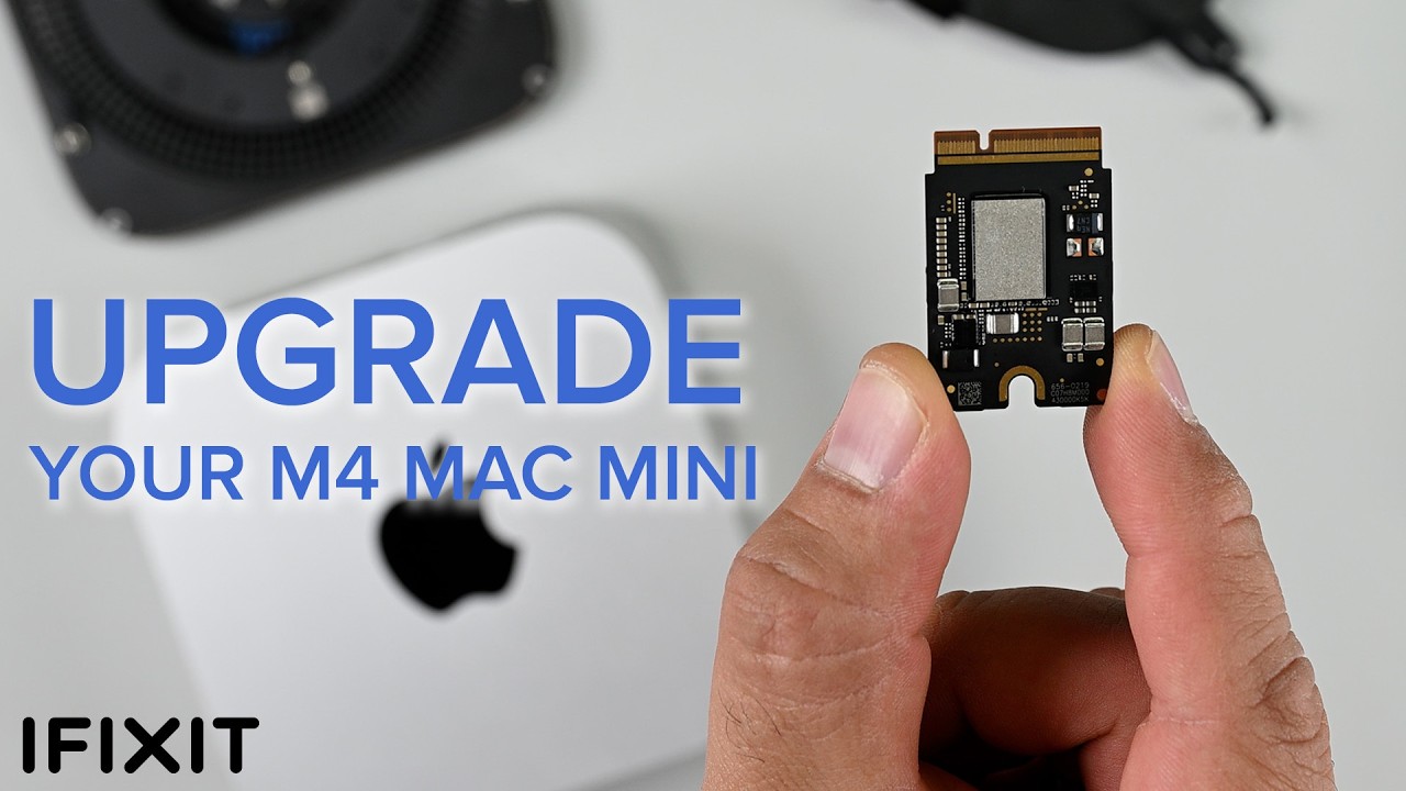 M4 Mac mini Teardown - UPGRADABLE SSD, Powerful, and TINY - YouTube