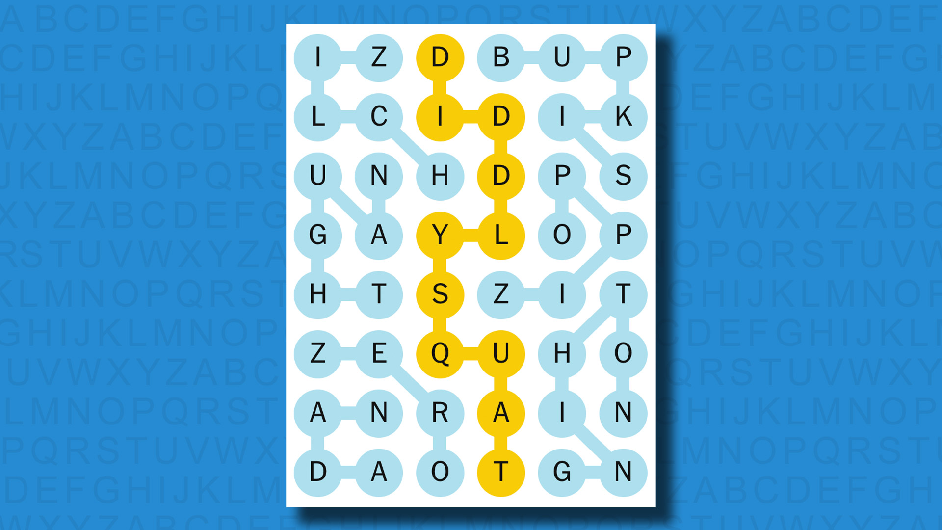 NYT Strands answers for game 475 on a blue background