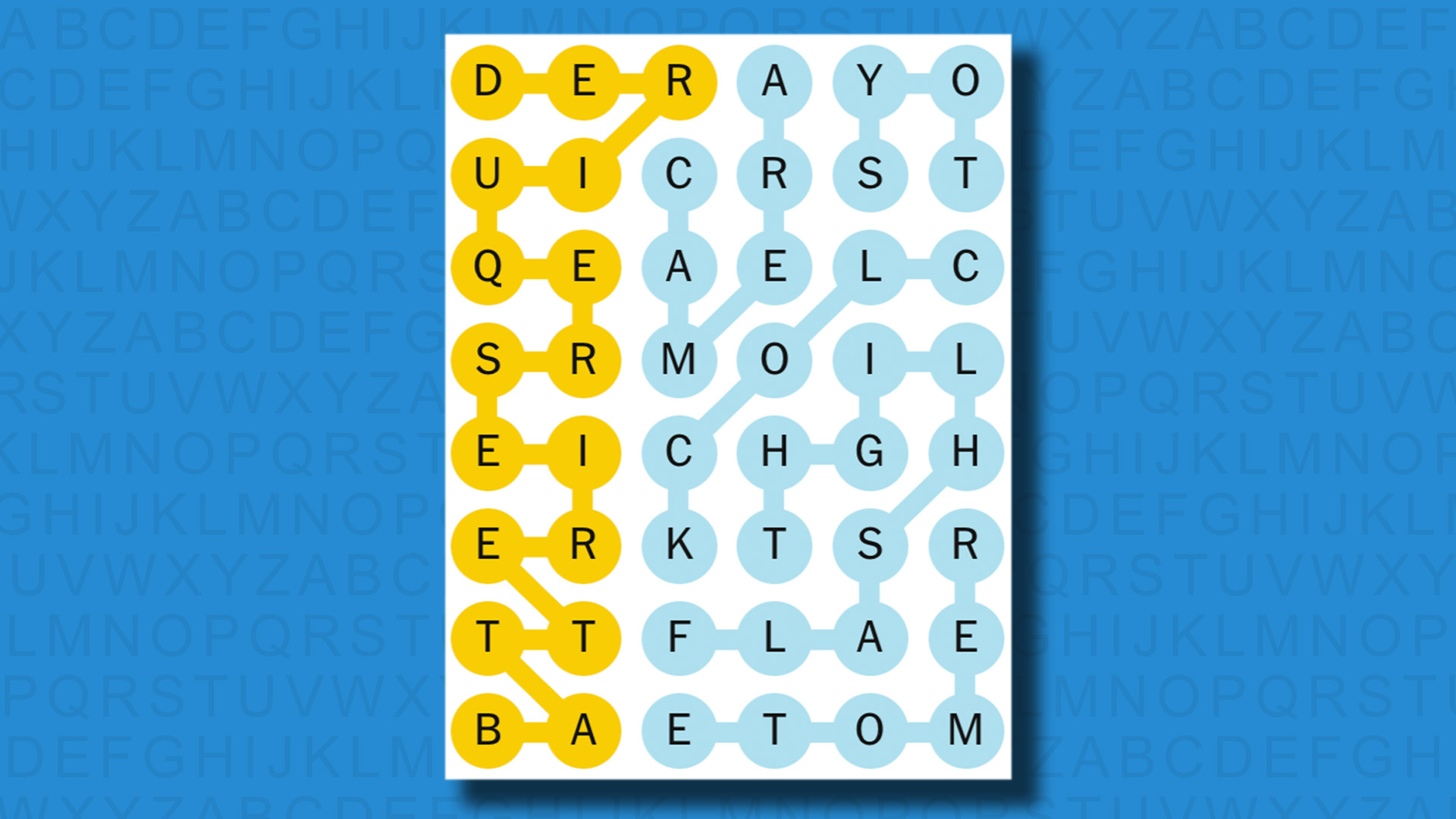 NYT Strands answers for game 482 on a blue background