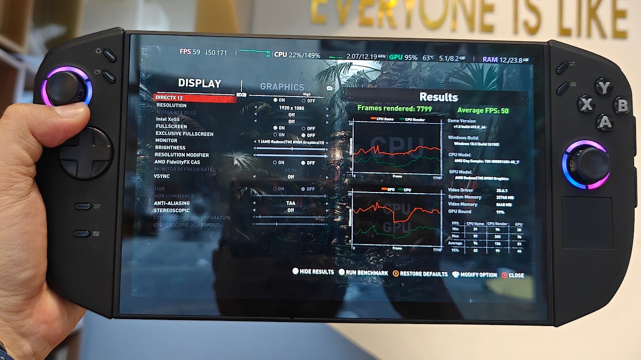 Benmark and Teardown Legion Go 2 Z2 Extreme Sample. Compare HX370, Legion Go, MSI Claw Z2 Extreme. - YouTube