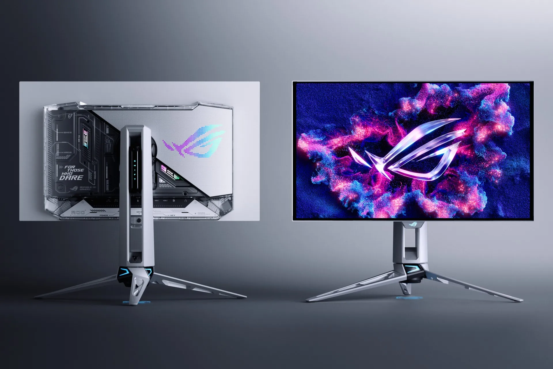 Render of Asus ROG Swift OLED PG27AQWP-W