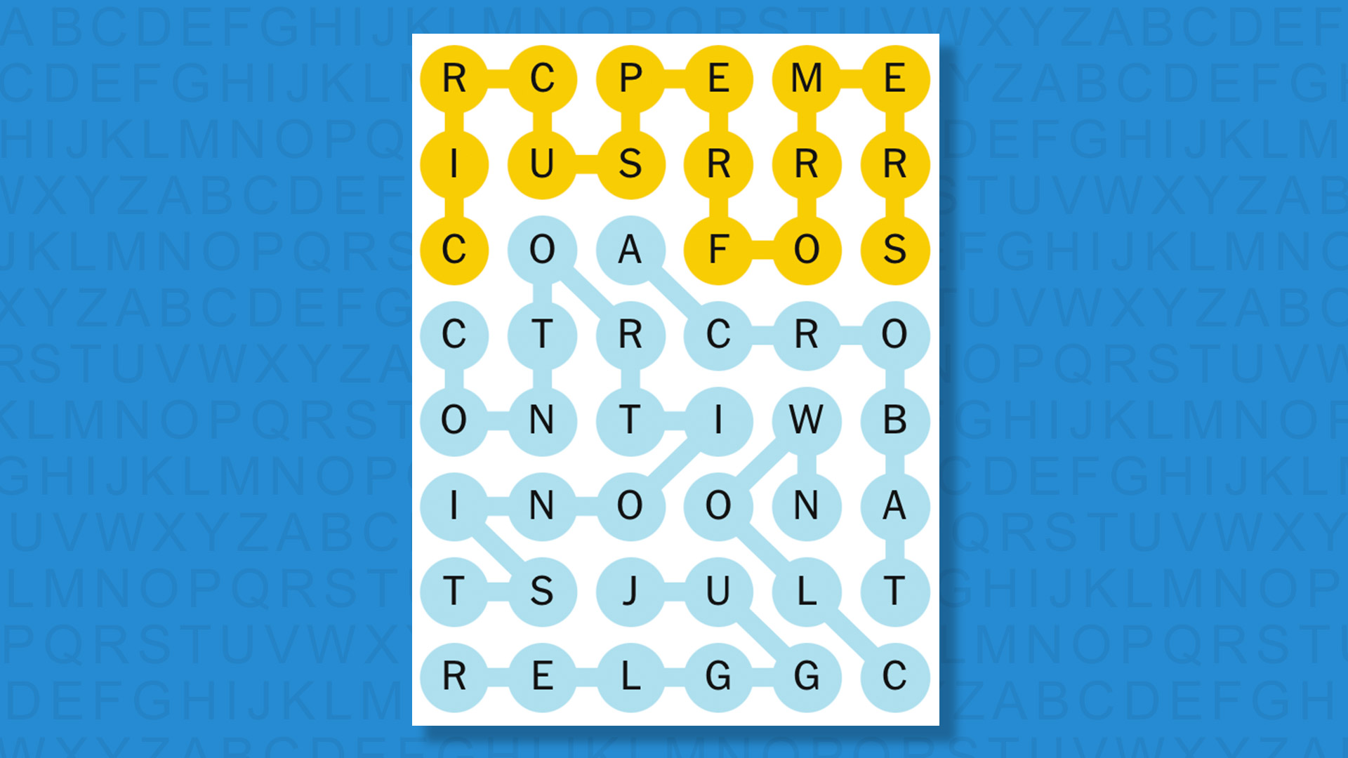NYT Strands answers for game 577 on a blue background