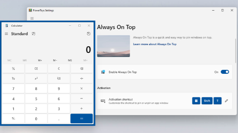 &#039;Always On Top&#039; demonstration