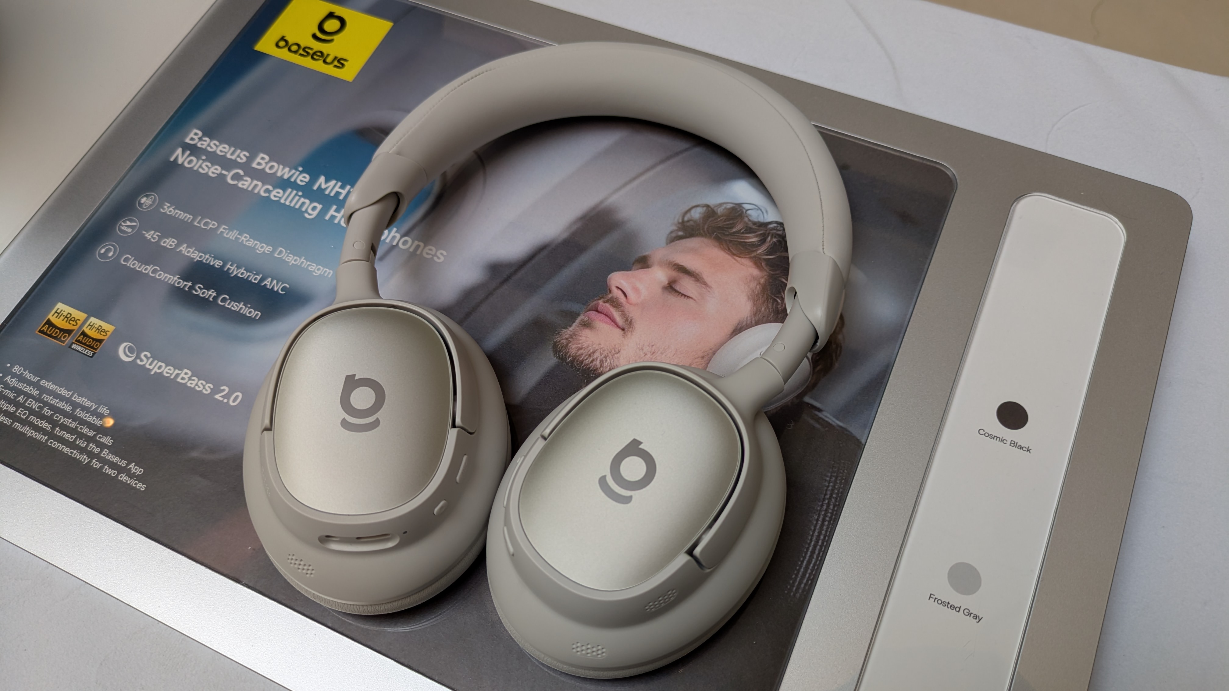 Baseus Inspire XH1 headphones in grey 