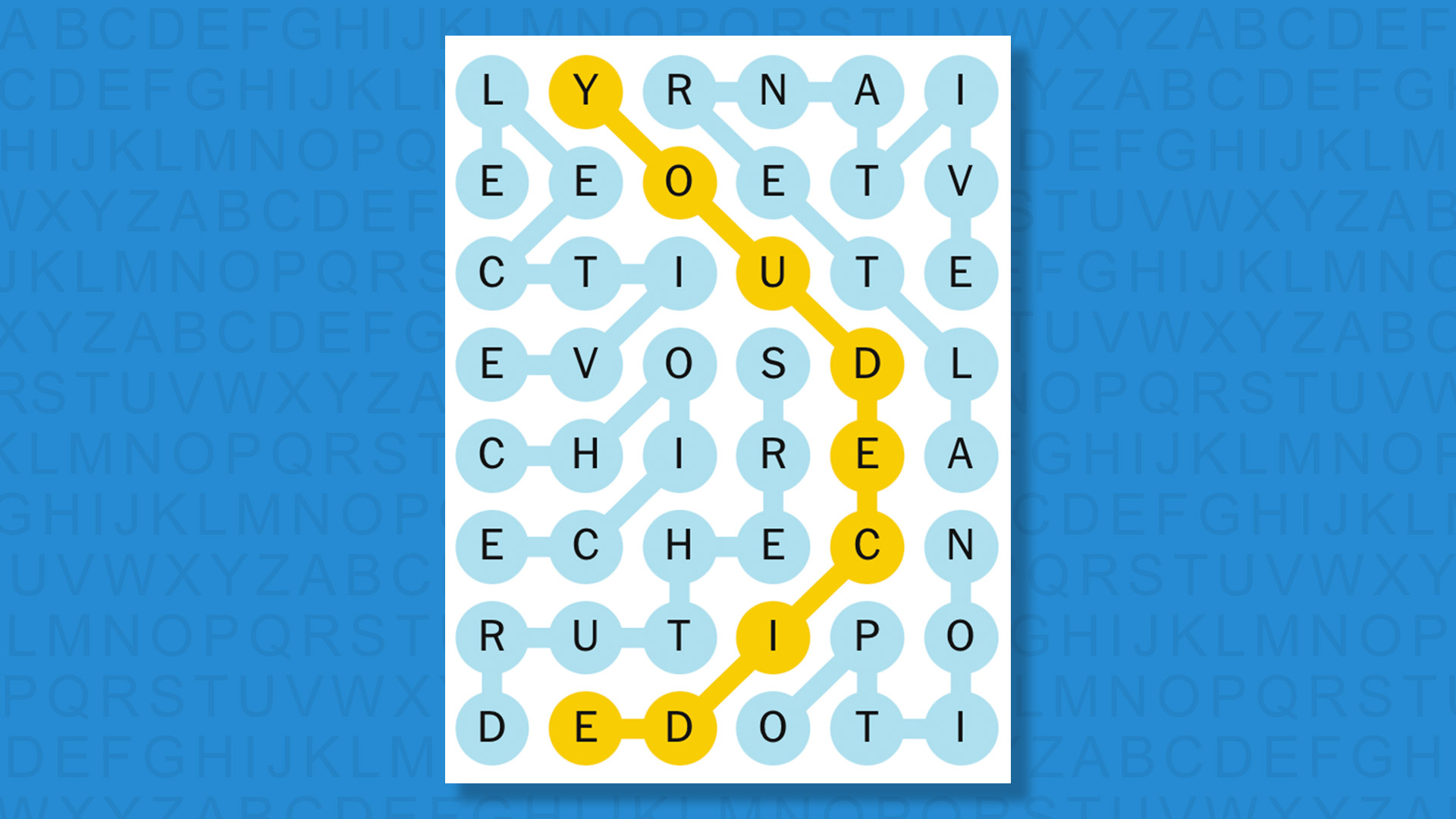 NYT Strands answers for game 606 on a blue background