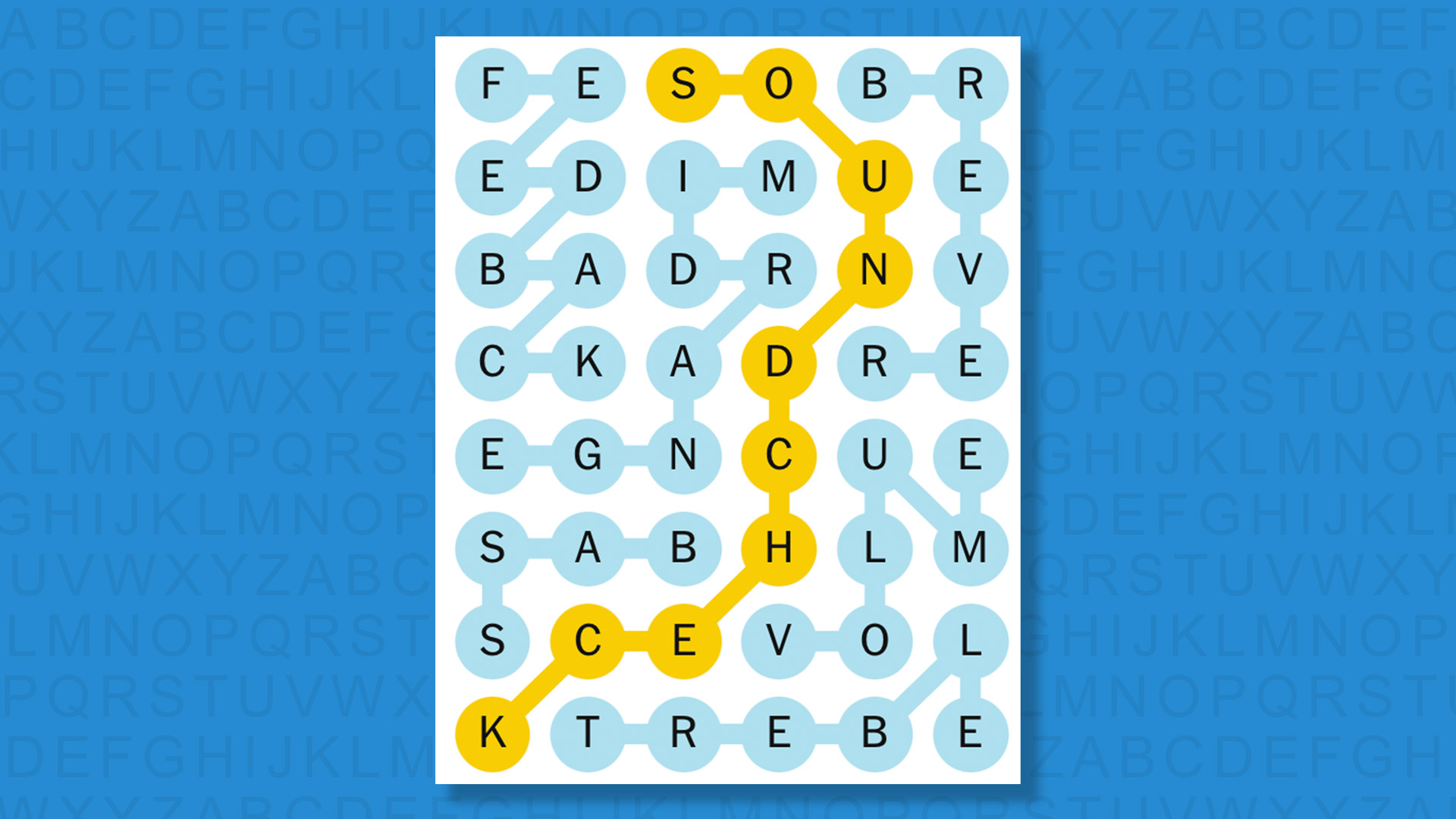 NYT Strands answers for game 584 on a blue background