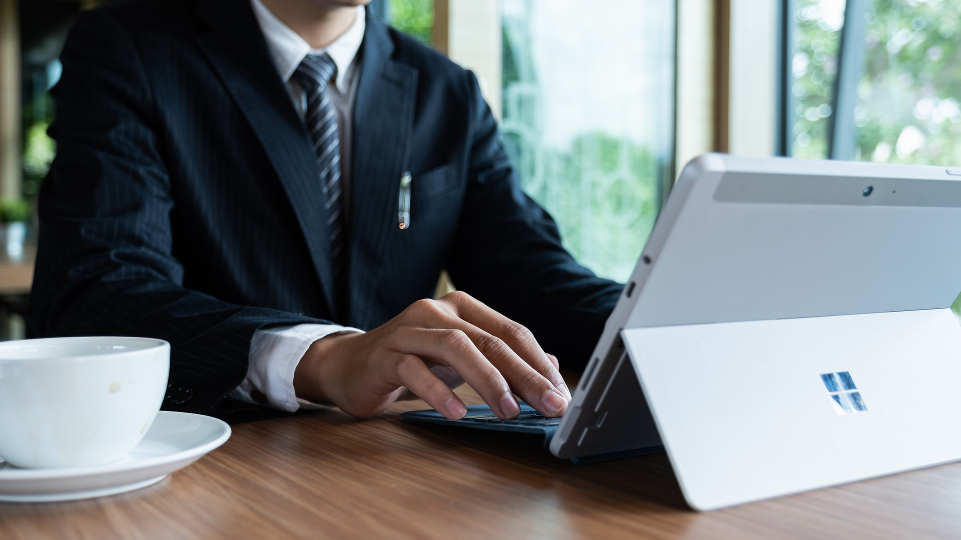 Surface laptop being used with Windows 10