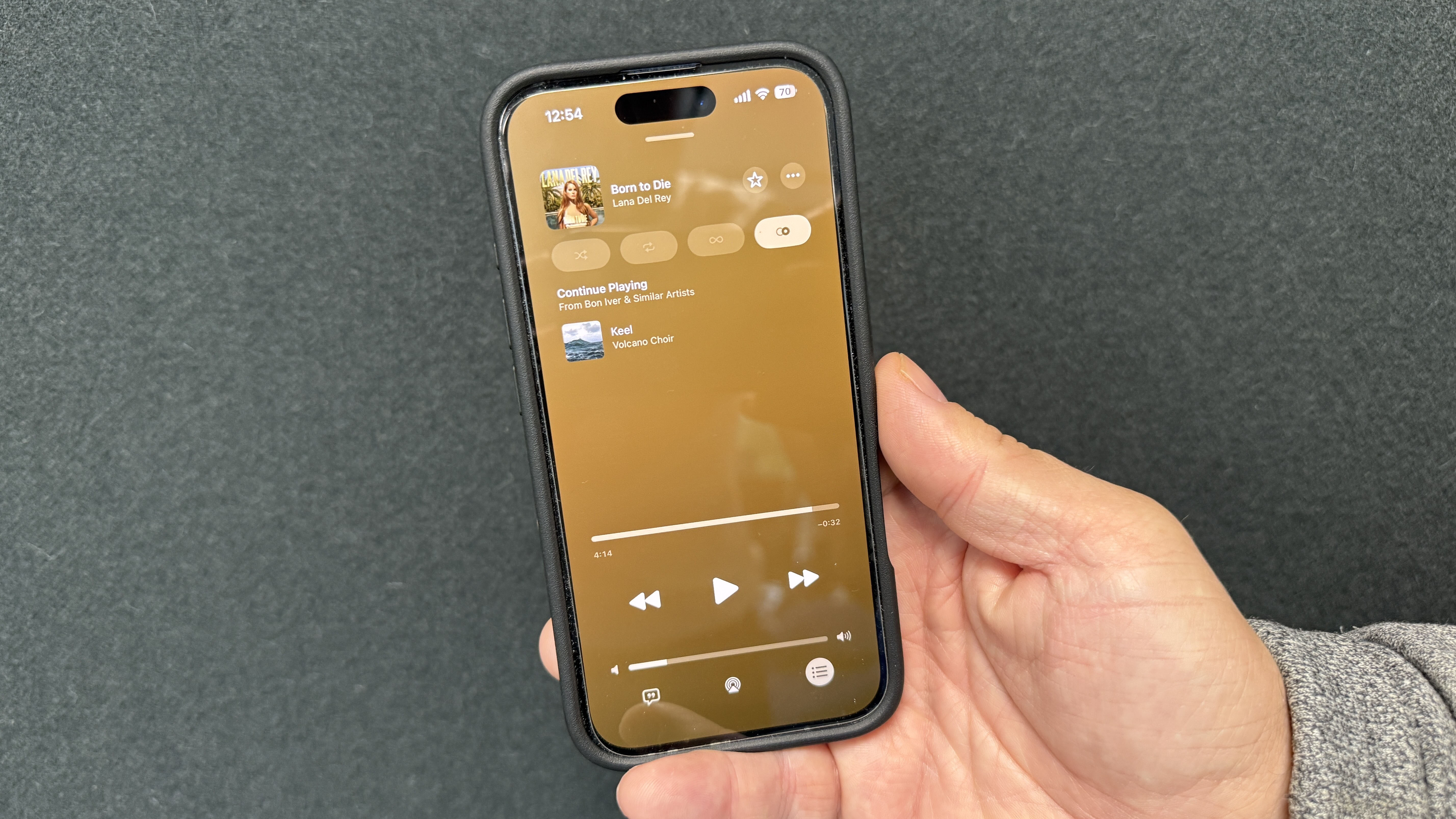 iPhone showing off AutoMix