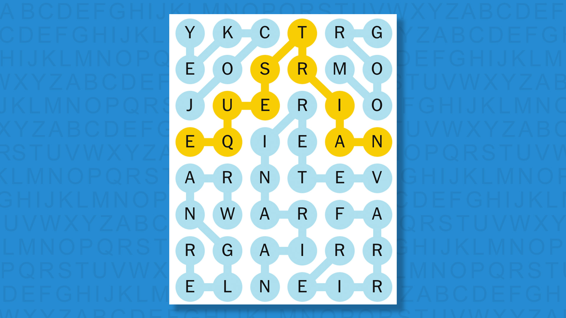 NYT Strands answers for game 631 on a blue background