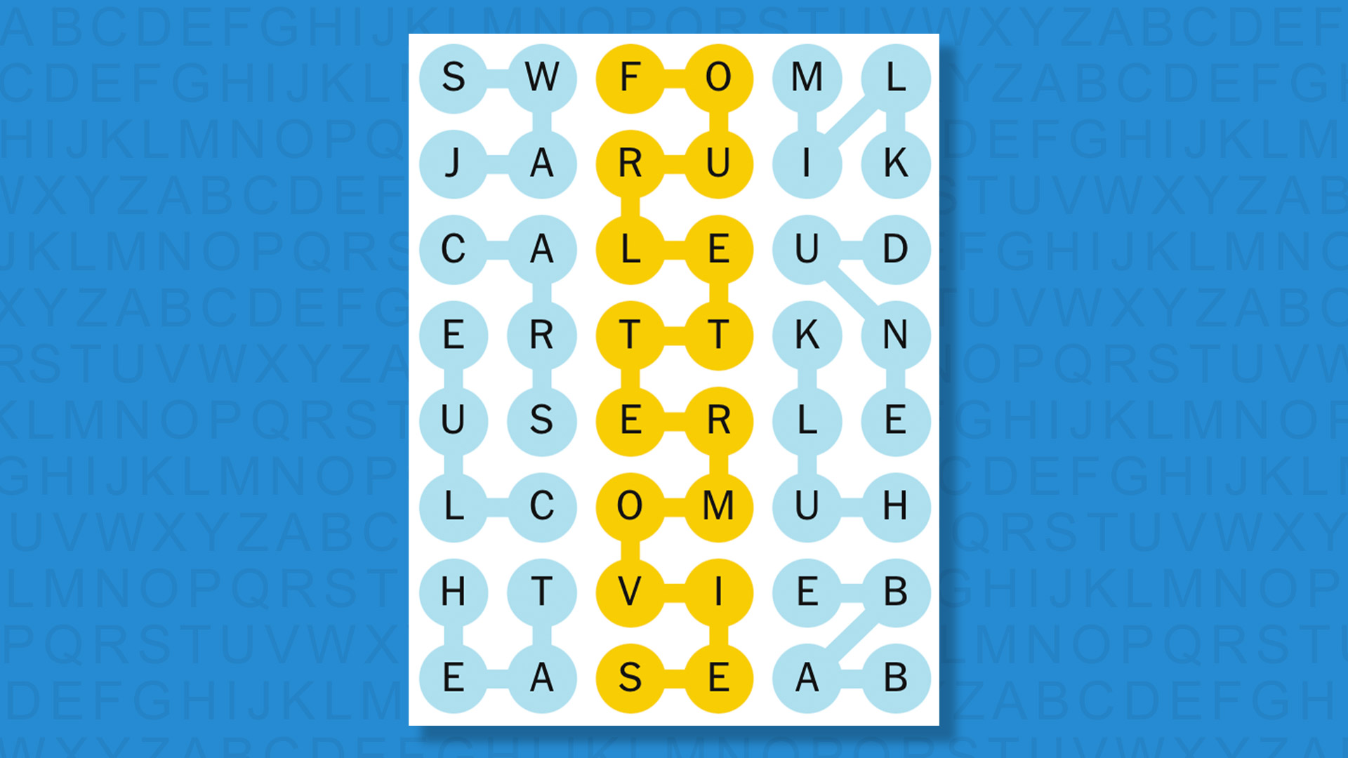 NYT Strands answers for game 611 on a blue background