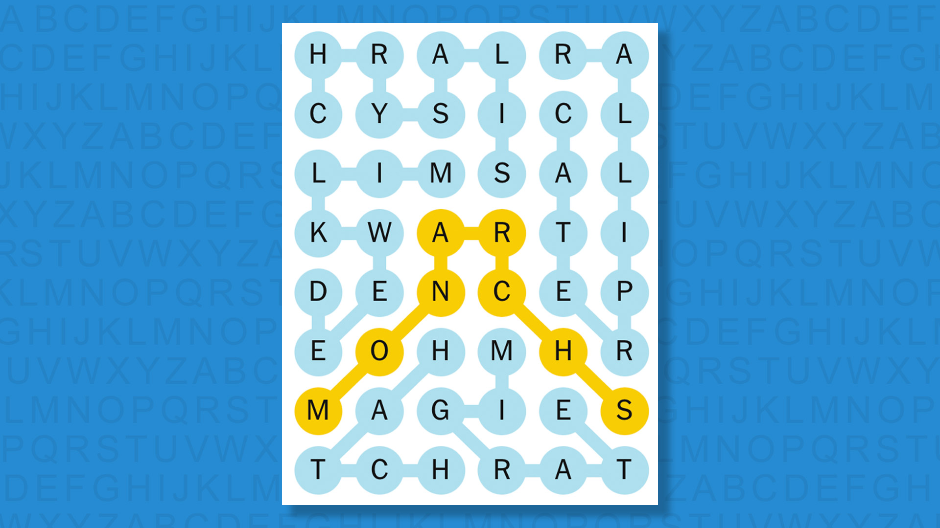 NYT Strands answers for game 612 on a blue background