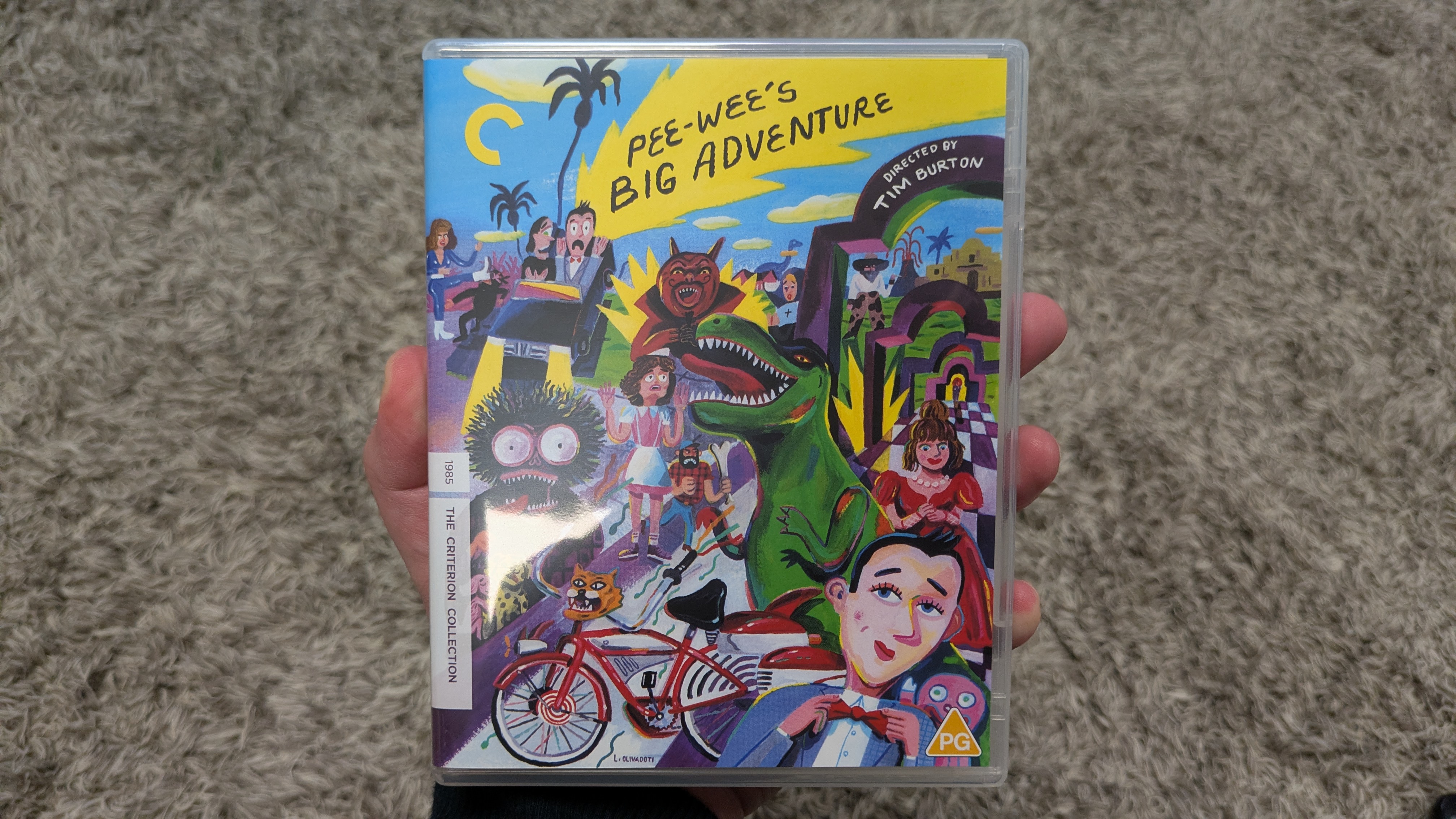Shot of Pee-wee's Big Adventure 4K Blu-ray case 