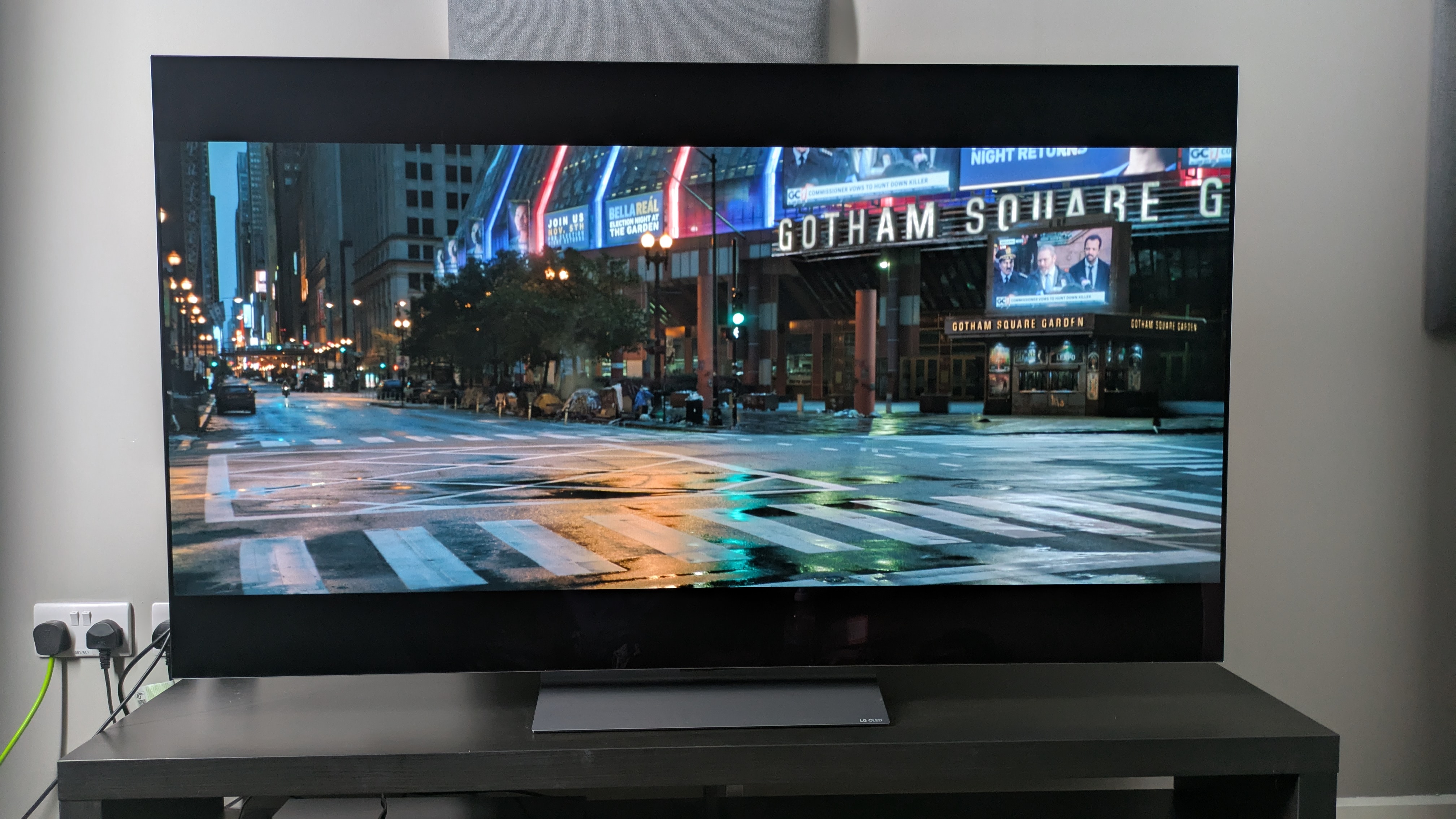 LG C5 with The Batman on screen