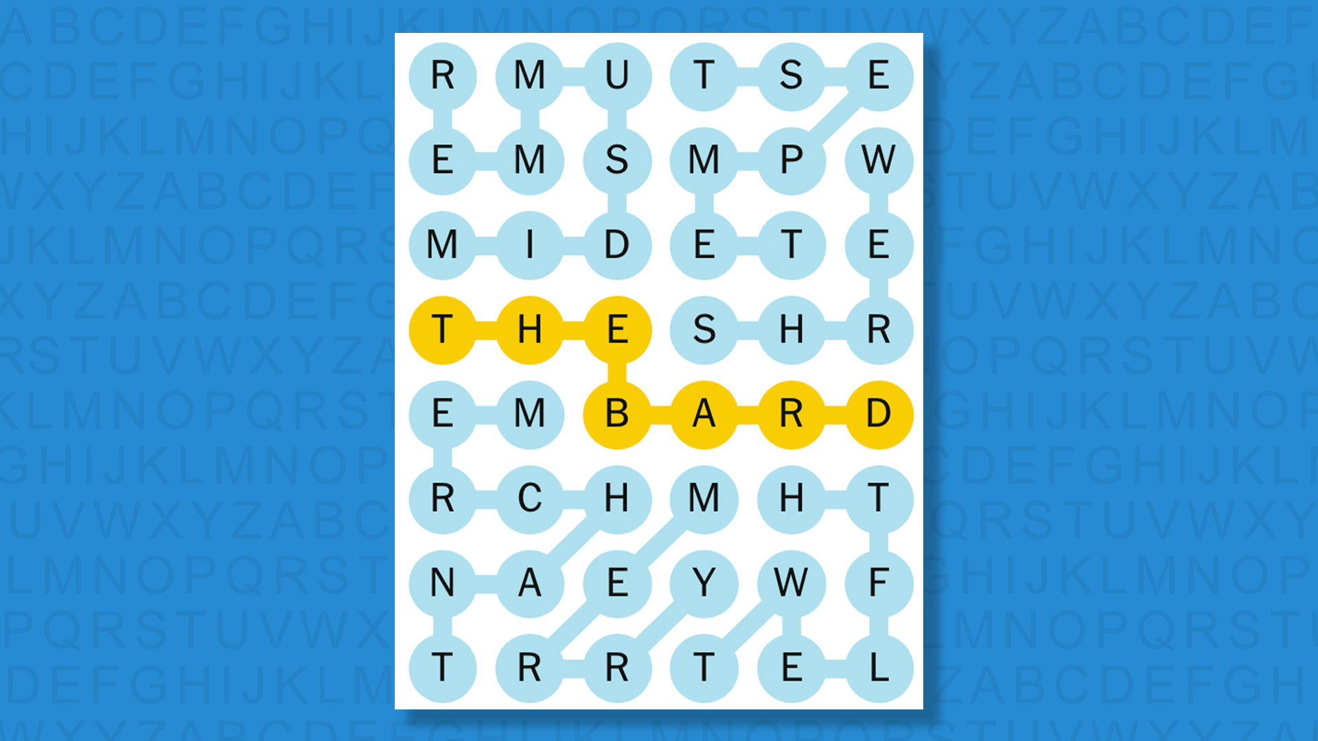 NYT Strands answers for game 649 on a blue background