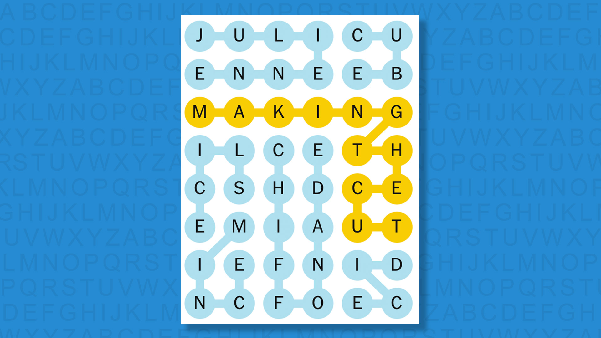 NYT Strands answers for game 656 on a blue background