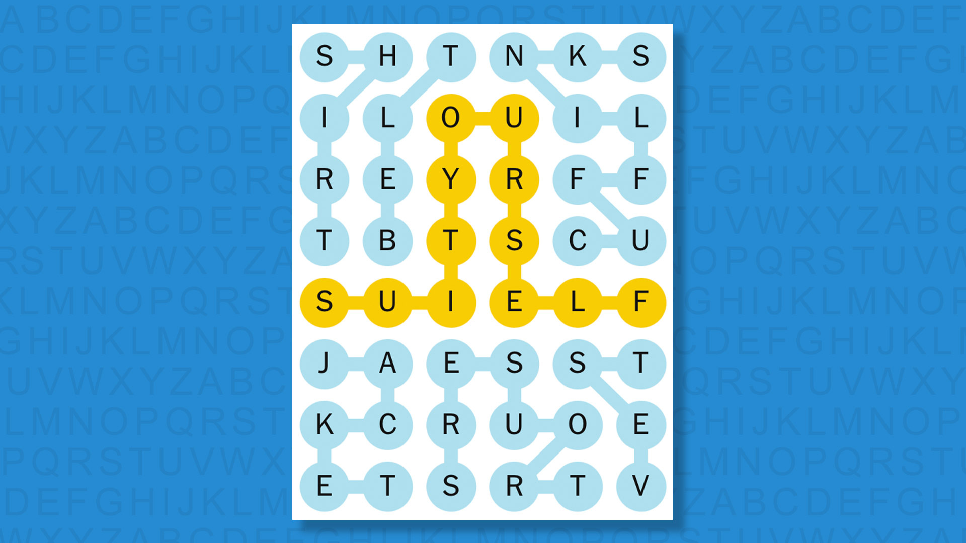 NYT Strands answers for game 666 on a blue background