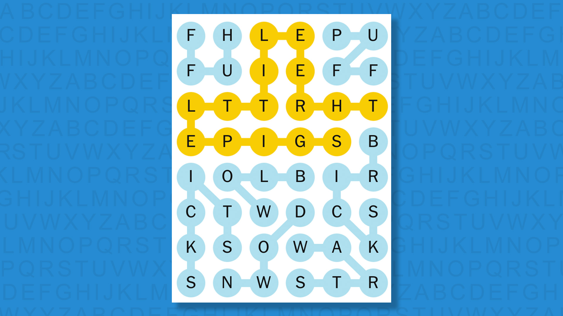 NYT Strands answers for game 658 on a blue background