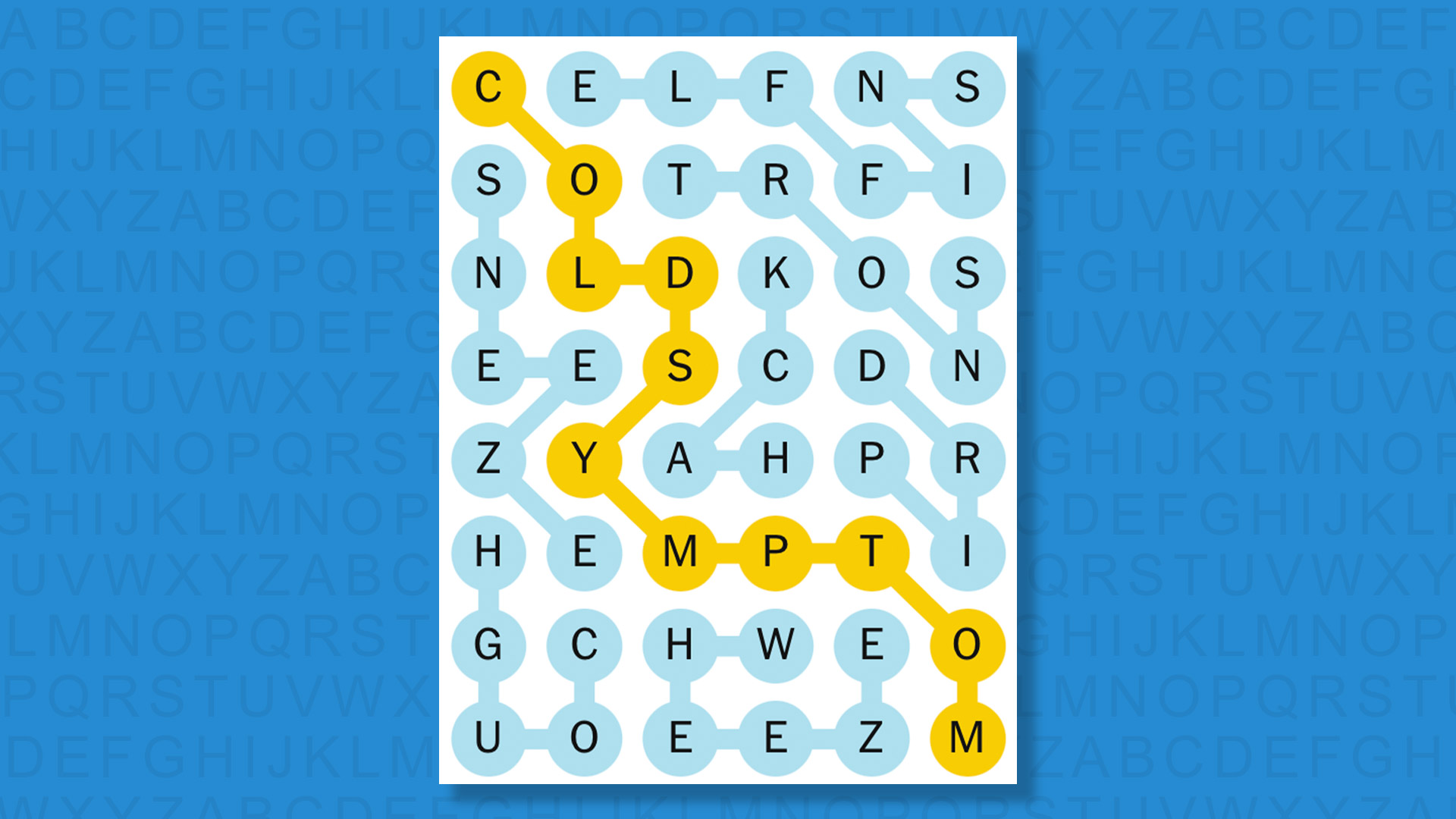 NYT Strands answers for game 665 on a blue background