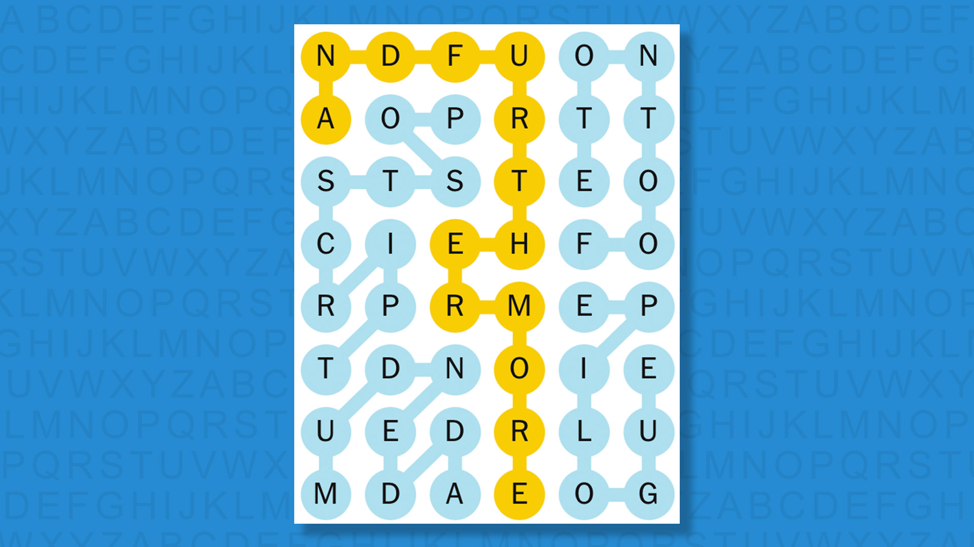 NYT Strands answers for game 648 on a blue background