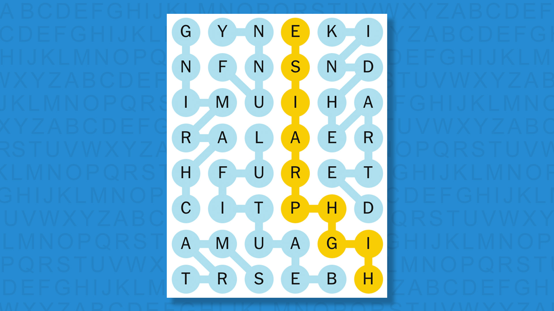 NYT Strands answers for game 653 on a blue background