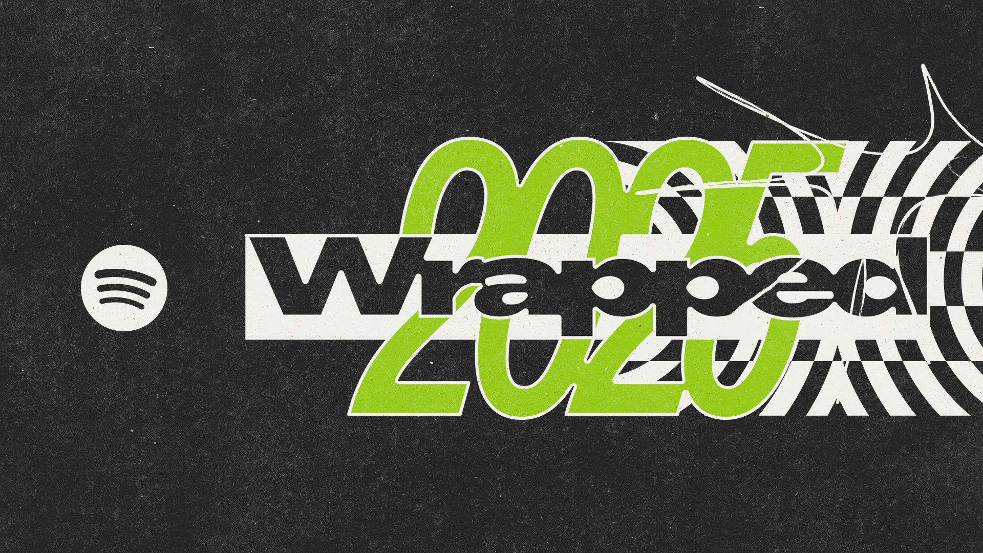 Spotify Wrapped 2025 logo in green and black