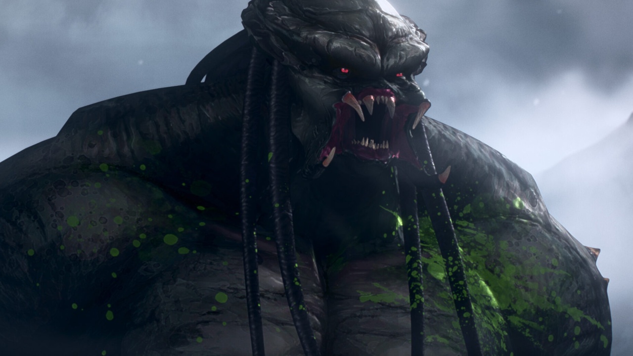 A still of a predator from the trailer for Predator: Killer of Killers