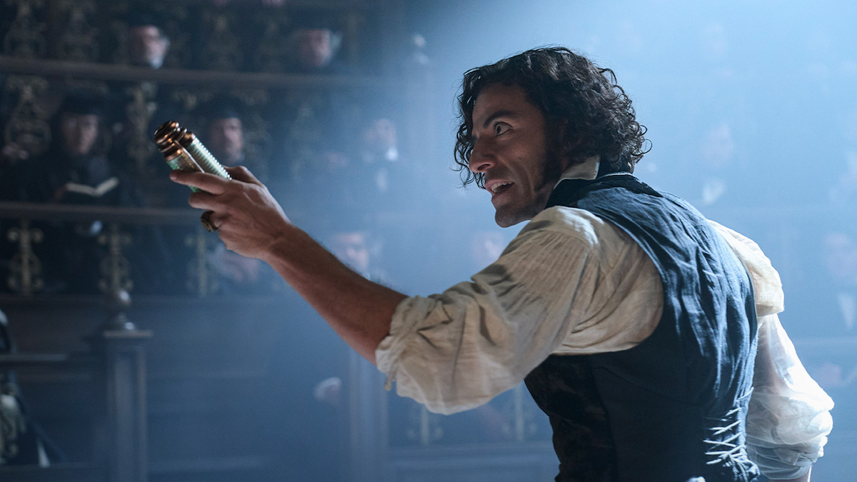 Oscar Isaac as Victor Frankenstein in Frankenstein