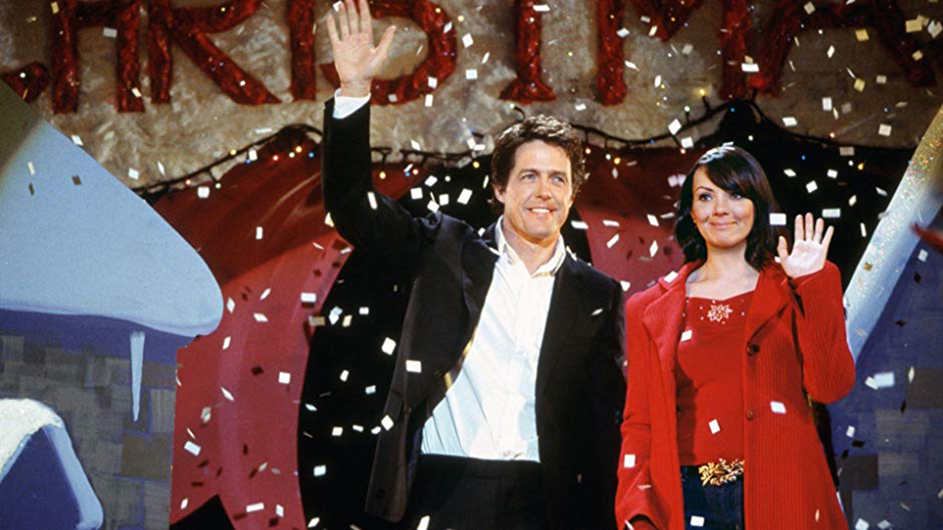 Hugh Grant and Martine McCutcheon in Love Actually, one of the best new Prime Video movies in December
