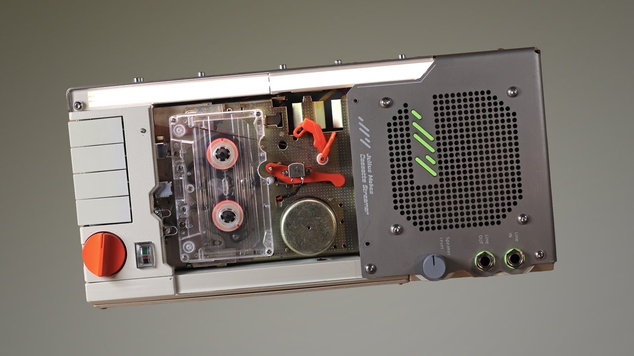 Bluetooth Streaming on Real Cassette Tape with Glowing VU Meter - YouTube