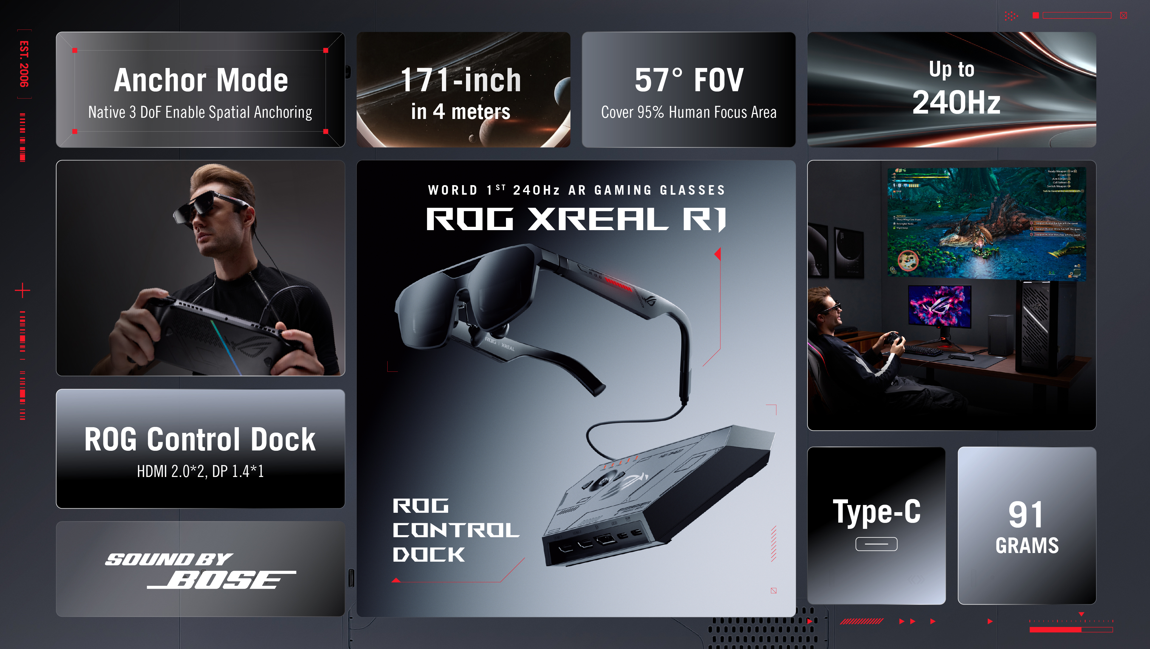 ROG XREAL R1 AR Gaming Glasses