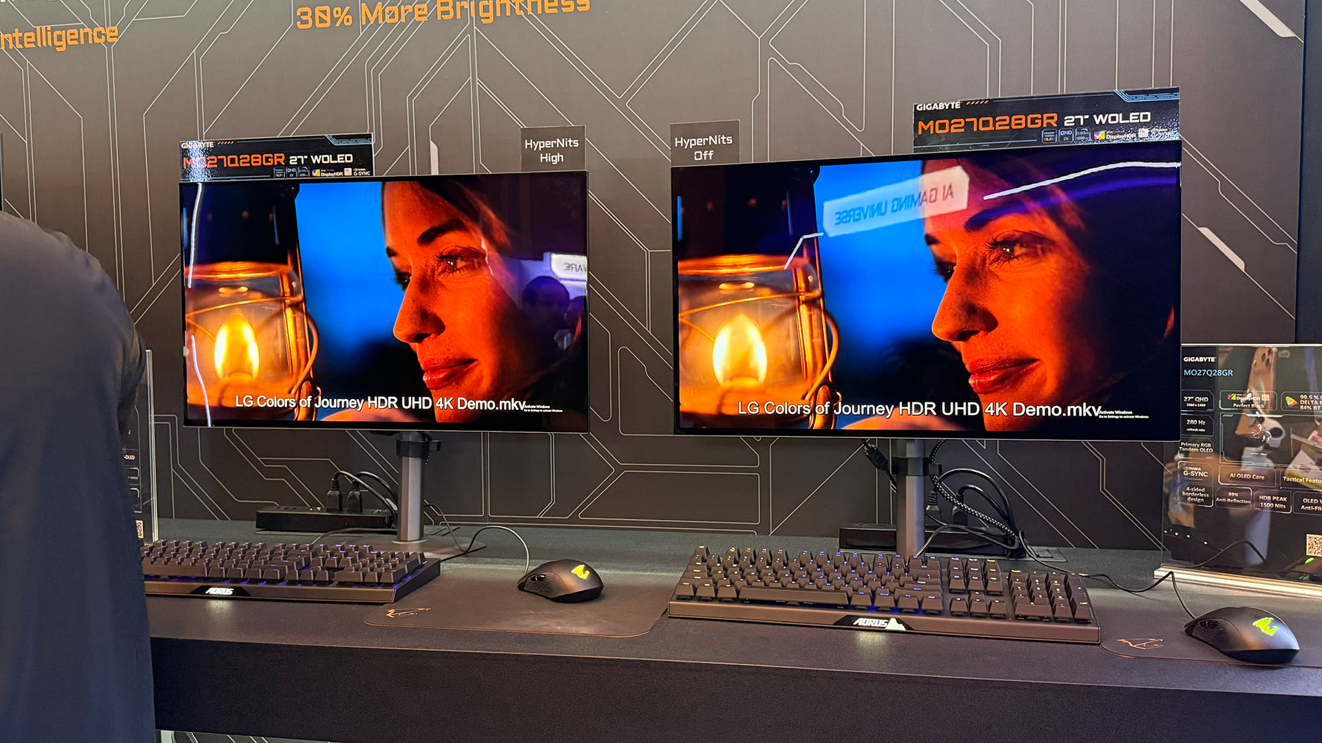 A Gigabyte computer on display at CES 2026