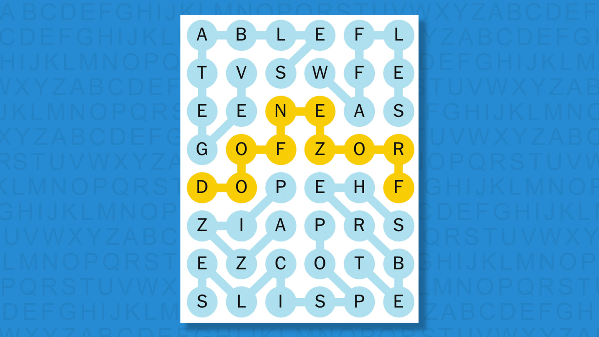 NYT Strands answers for game 681 on a blue background