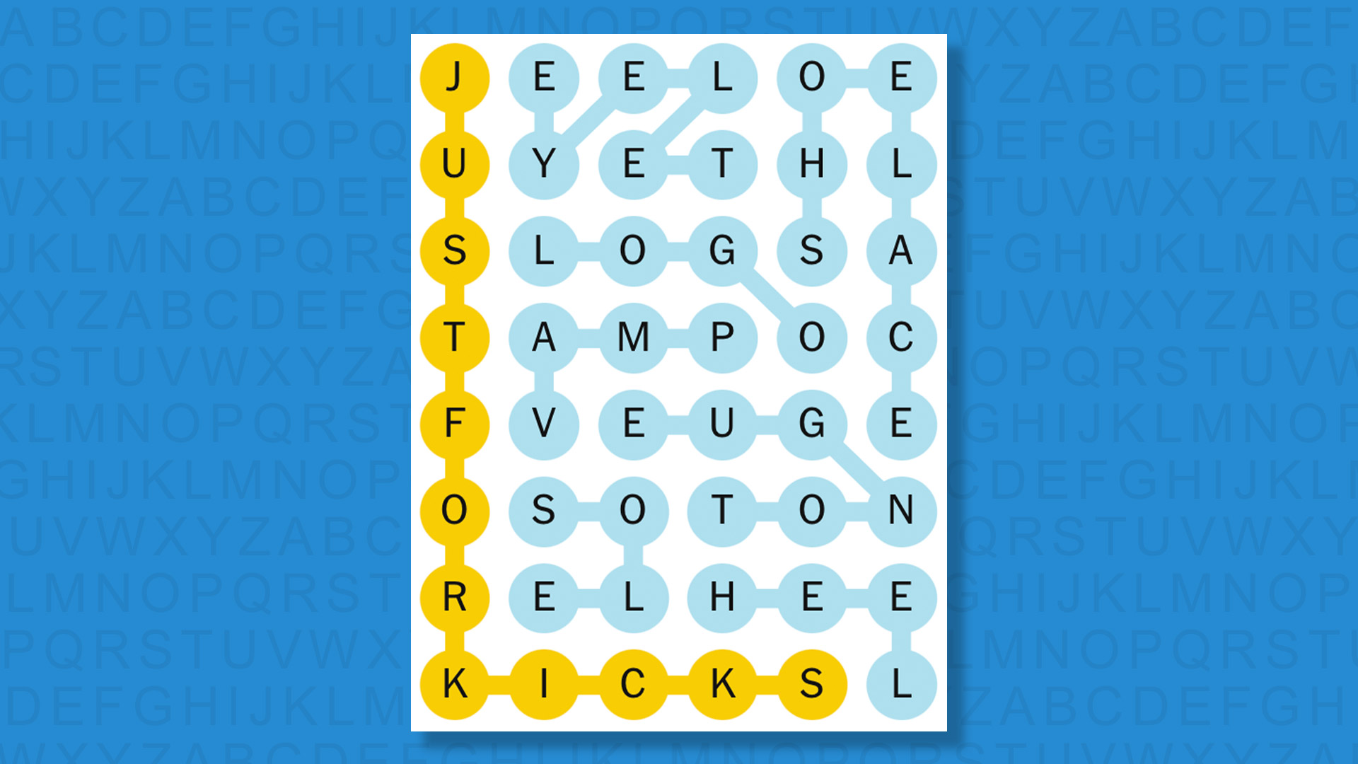 NYT Strands answers for game 688 on a blue background