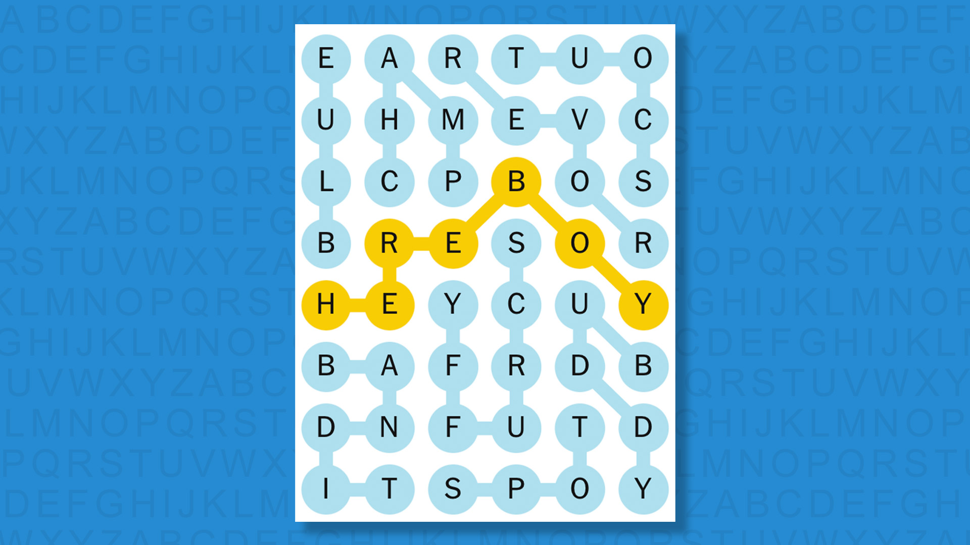 NYT Strands answers for game 695 on a blue background