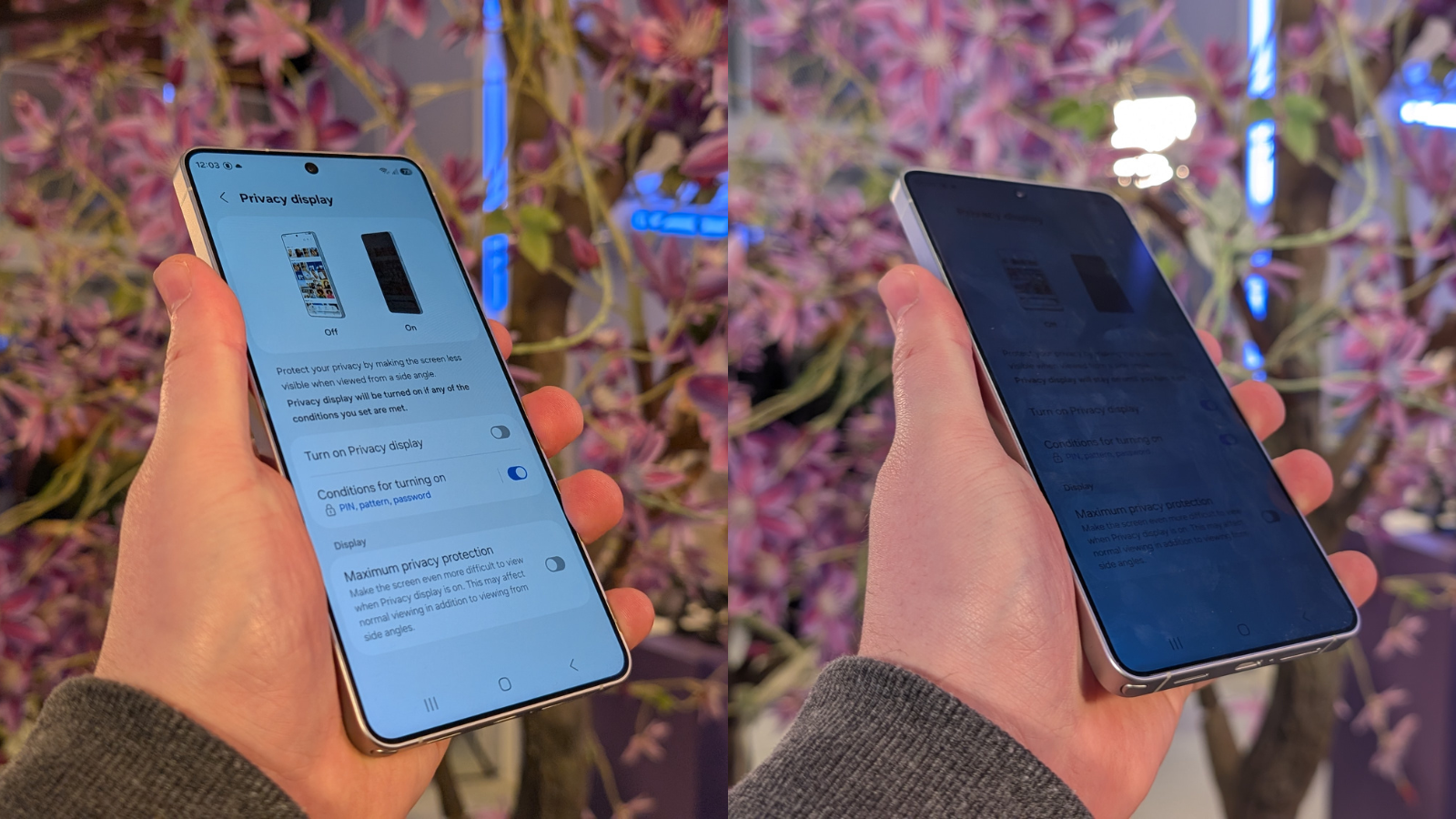 Galaxy S26 Ultra privacy display EMBARGO 25/2 7PM CET