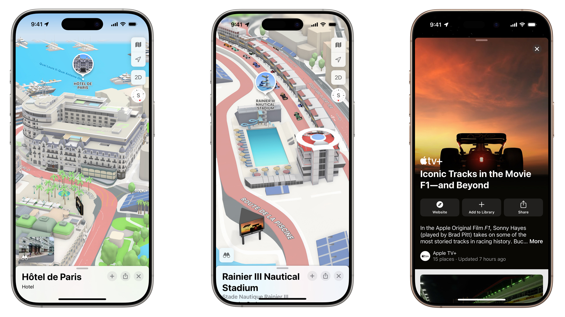 Apple Maps Monaco F1