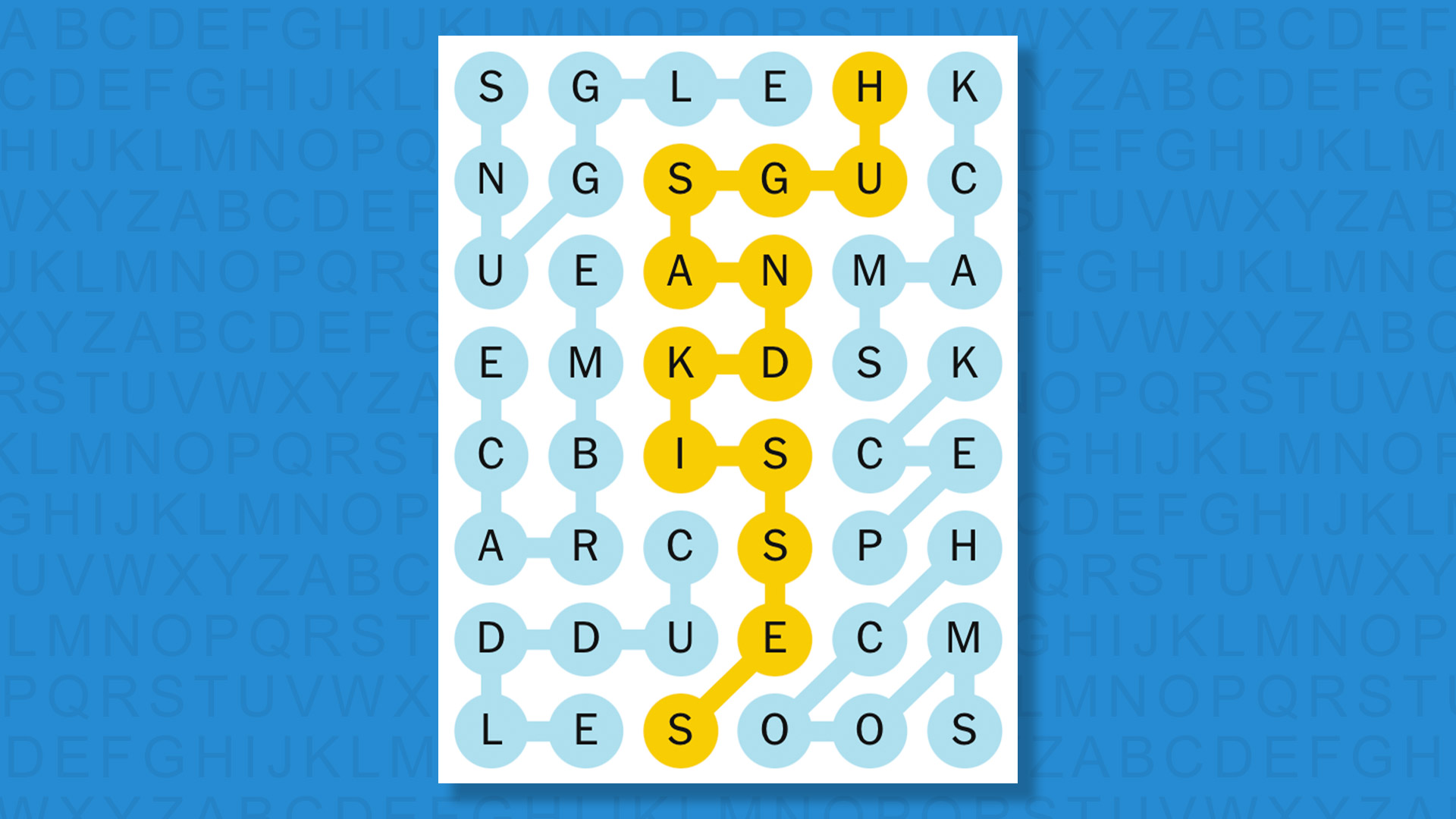 NYT Strands answers for game 713 on a blue background