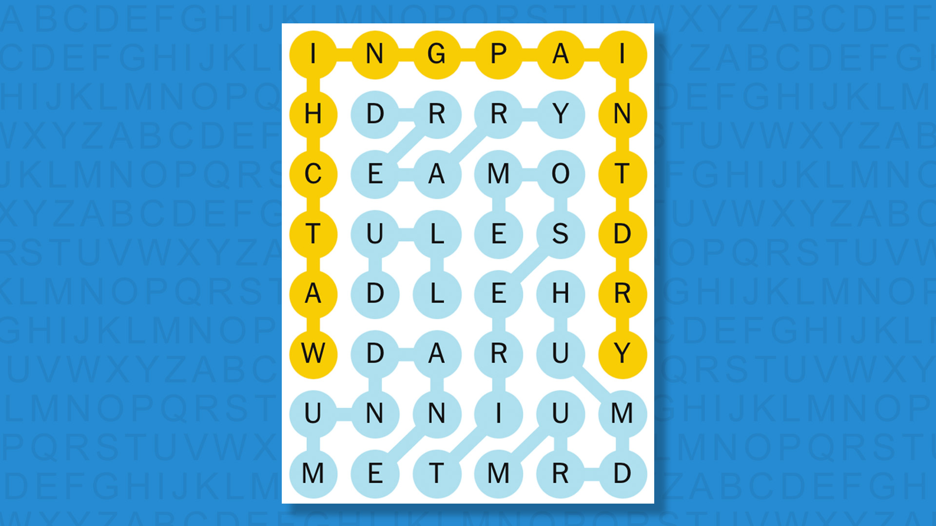 NYT Strands answers for game 706 on a blue background