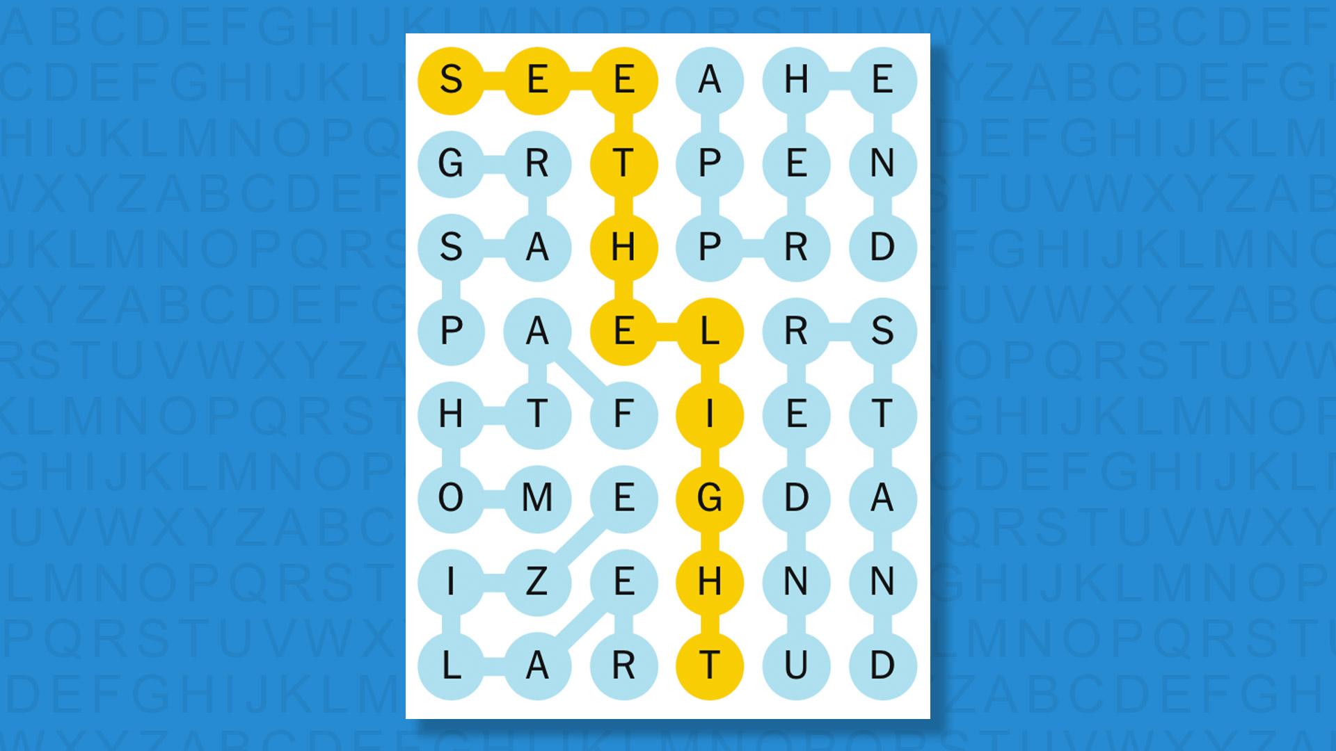 NYT Strands answers for game 714 on a blue background