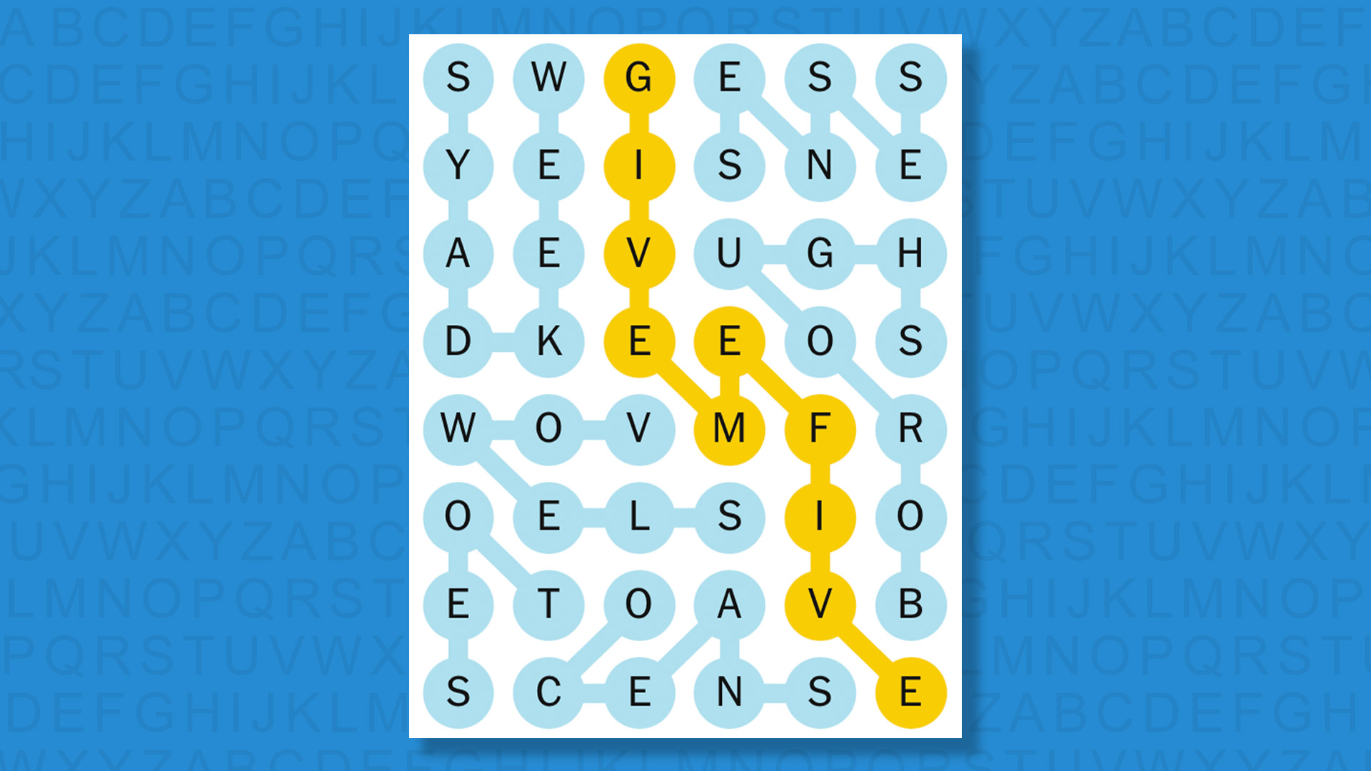 NYT Strands answers for game 704 on a blue background