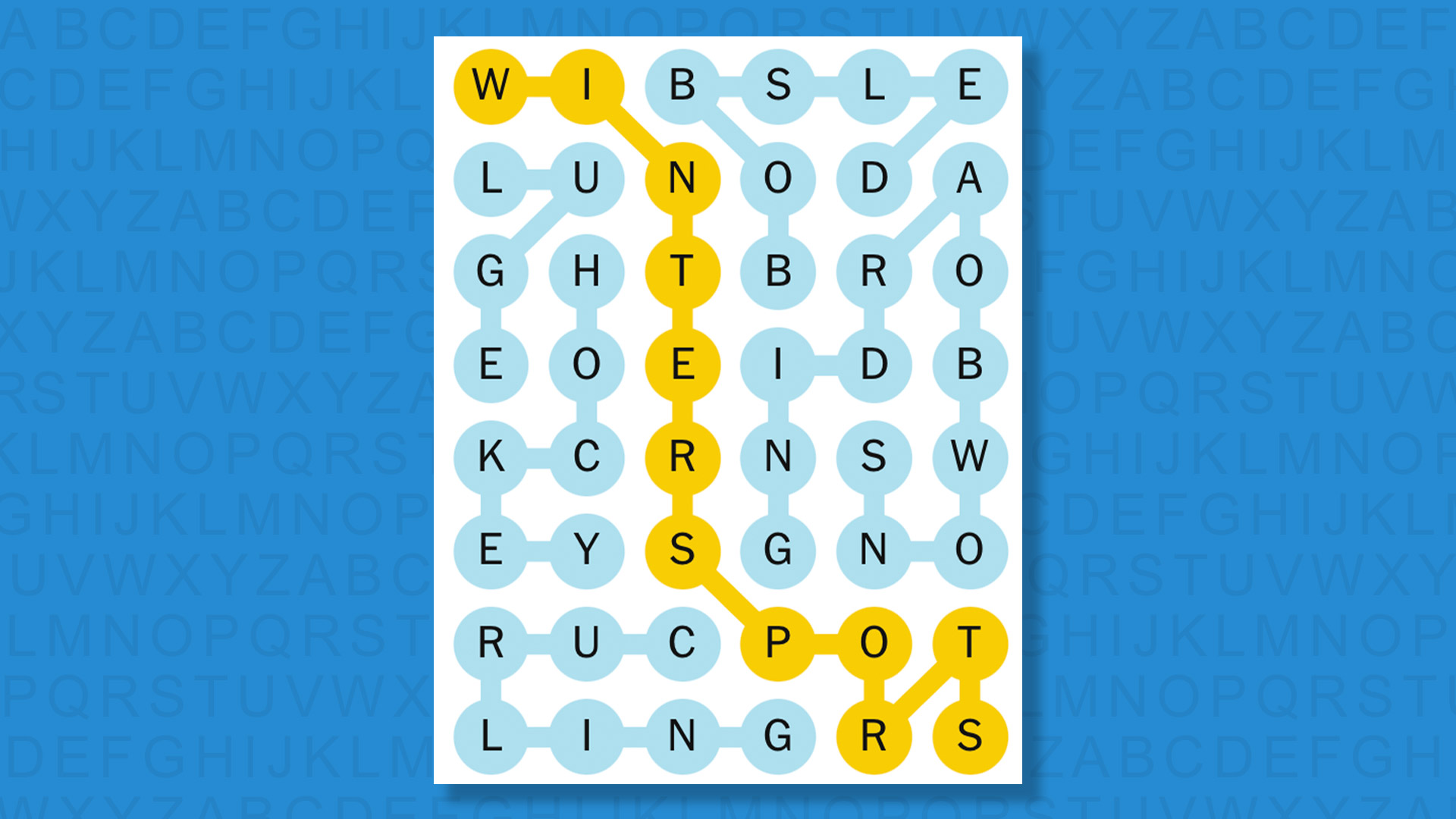 NYT Strands answers for game 717 on a blue background