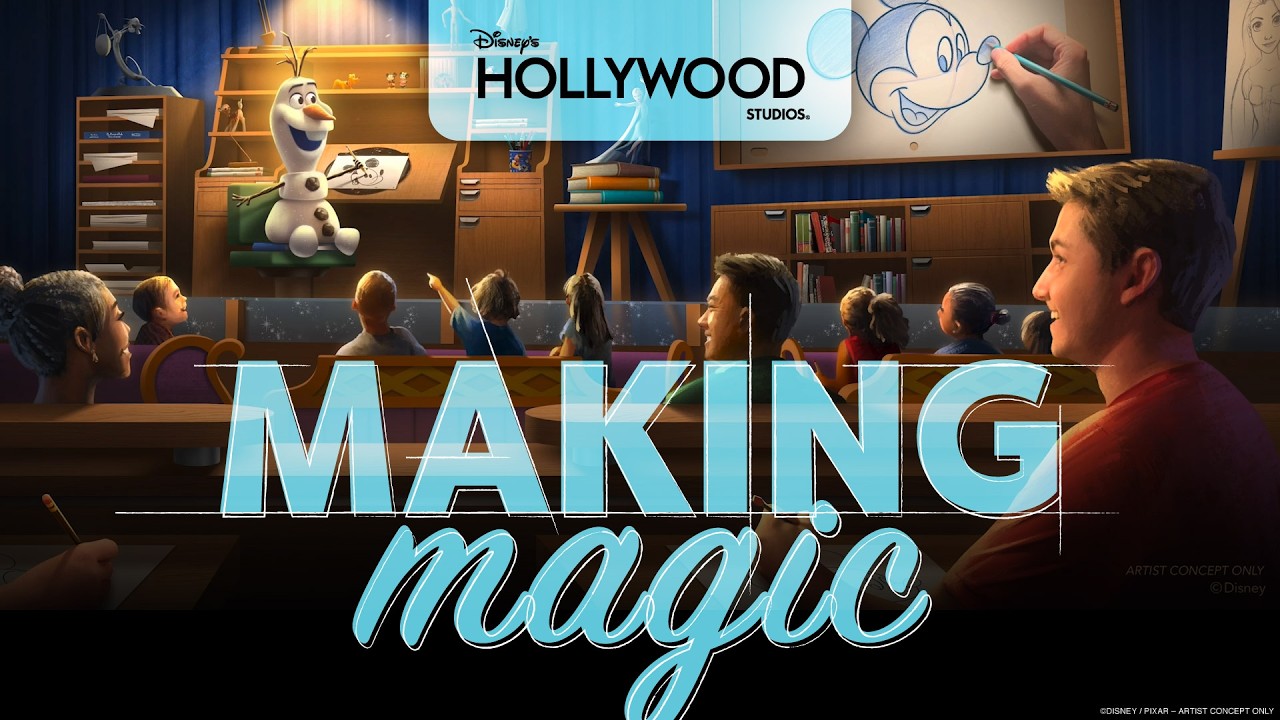 FIRST LOOK: Olaf Draws! Coming To The Magic of Disney Animation | Disney's Hollywood Studios - YouTube