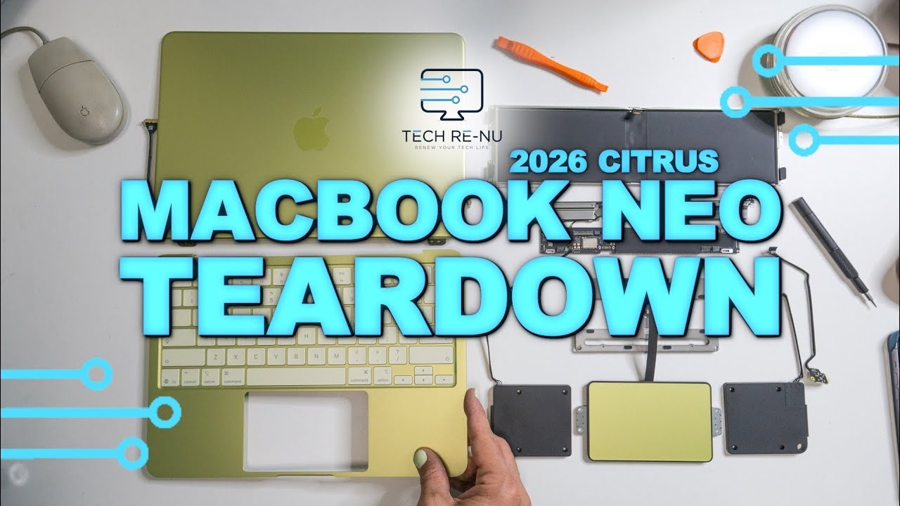 MacBook Neo Teardown: The Most Repairable Mac Yet? - YouTube