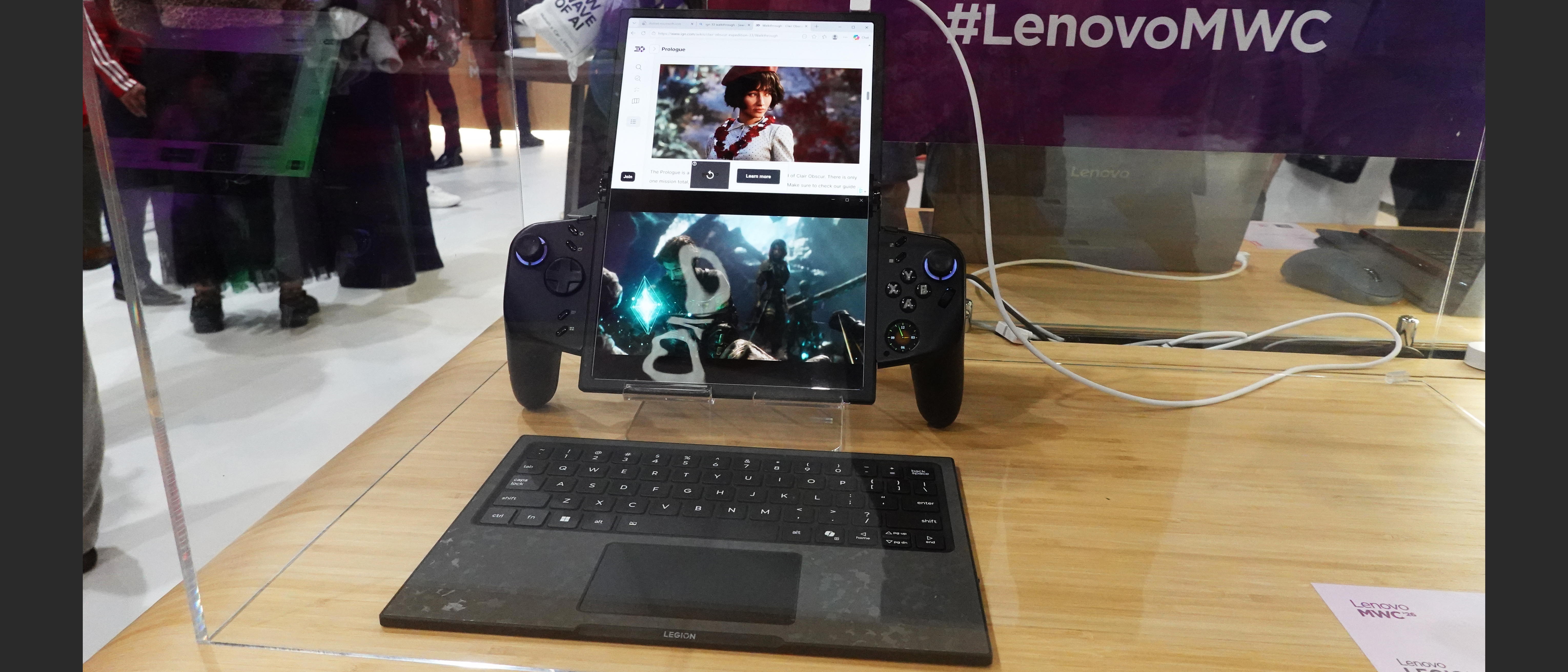 Lenovo Legion Go Fold Concept on show at MWC 2026