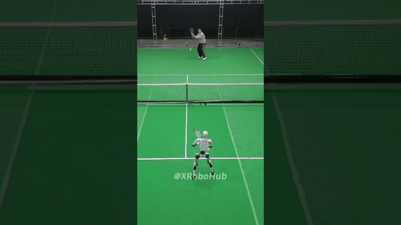 🎾🤖 INSANE! Researchers Can't Beat This #TennisRobot Anymore! #LATENT is Pro. #humanoid #robot #ai - YouTube