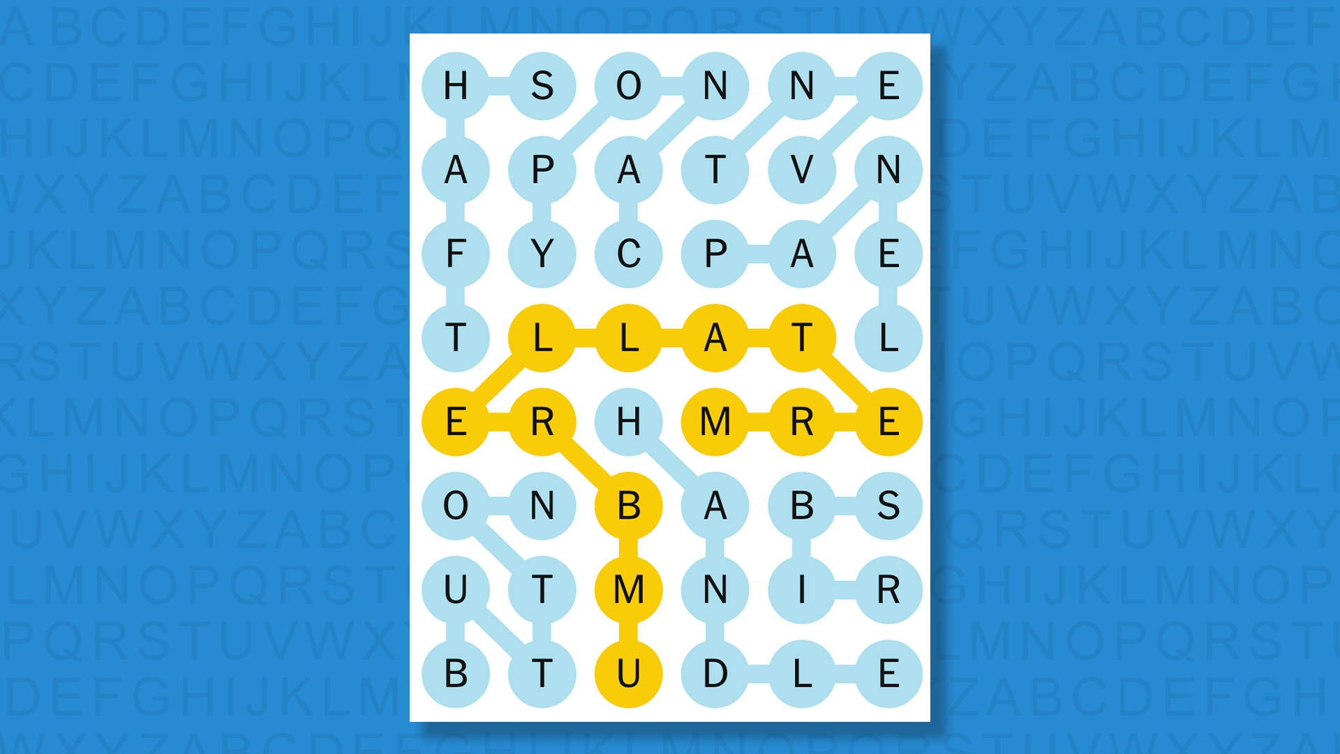 NYT Strands answers for game 757 on a blue background