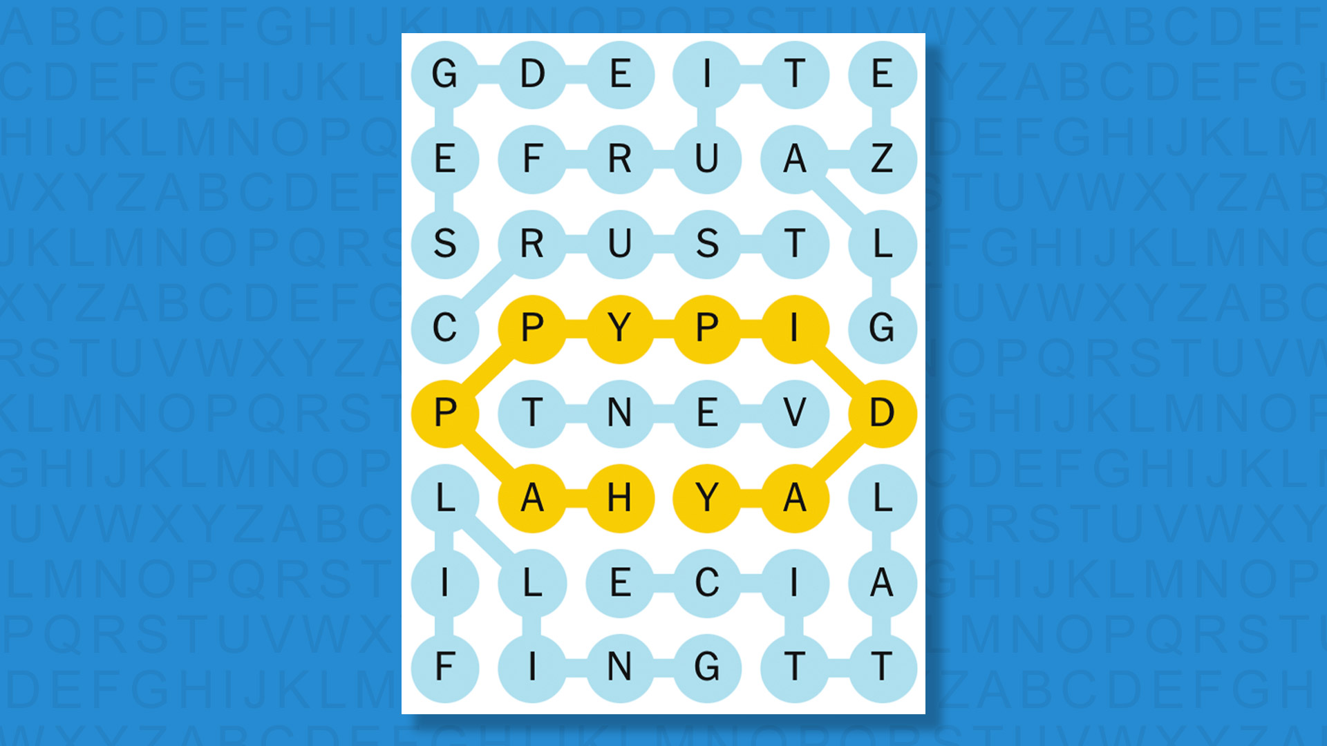 NYT Strands answers for game 741 on a blue background